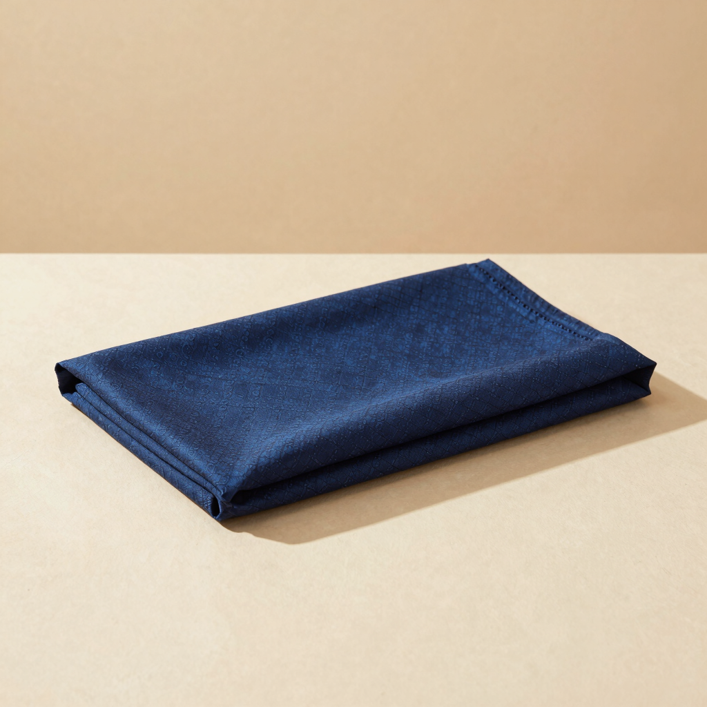 Indigo Resist-Dyed Table Runner
