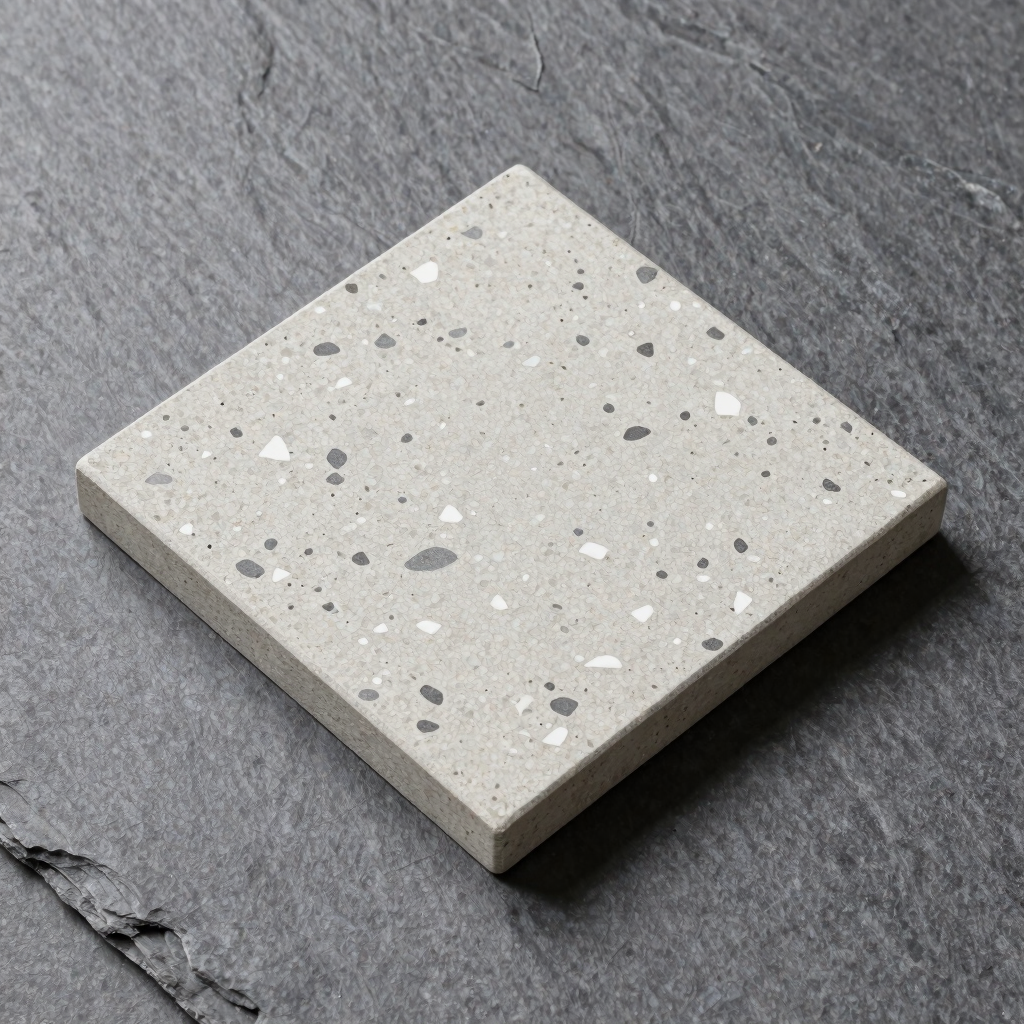 Monochrome Terrazzo Floor Tile