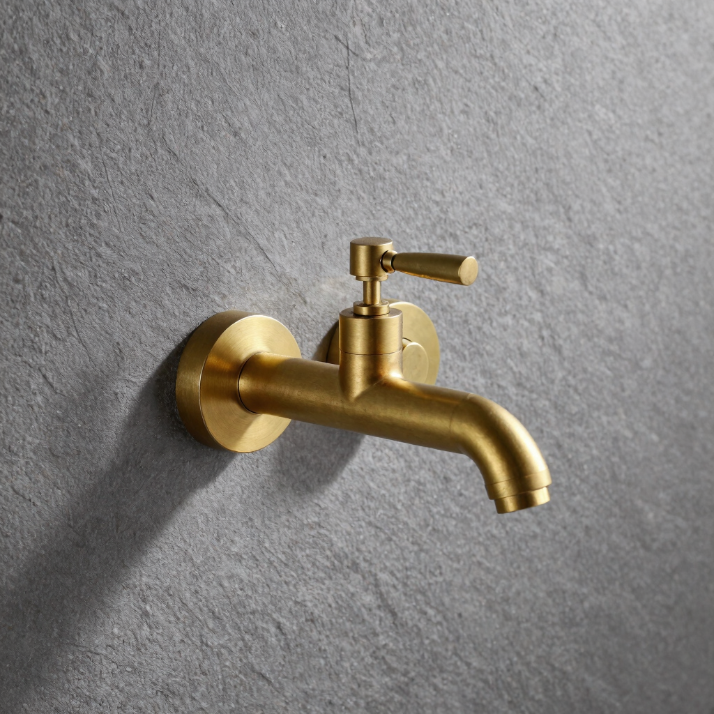 Unlacquered Brass Wall Faucet