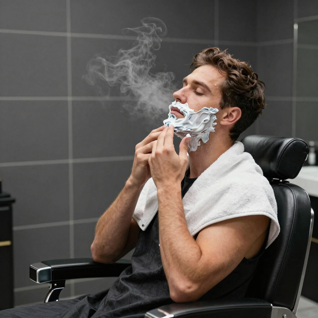 Classic Hot Towel Charcoal Shave