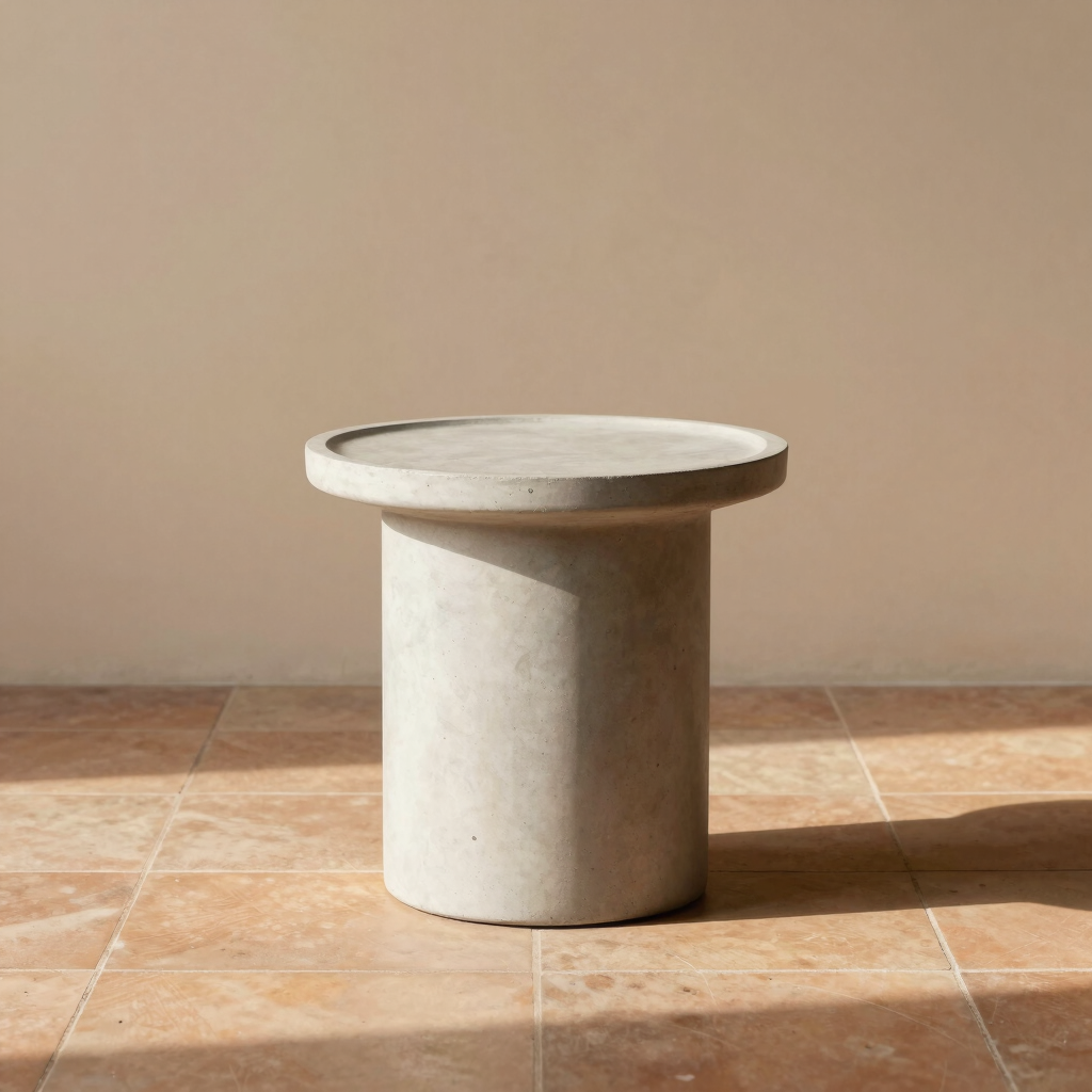 Meja Samping Beton Ringan