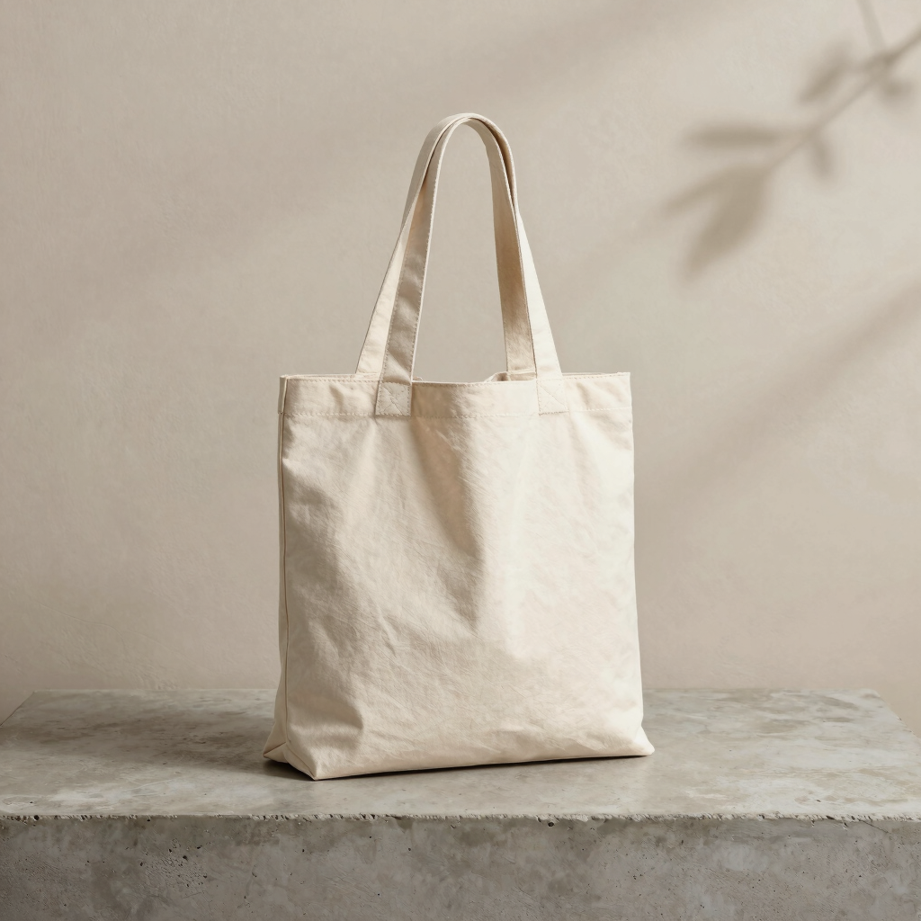 Contour Line Canvas Tote