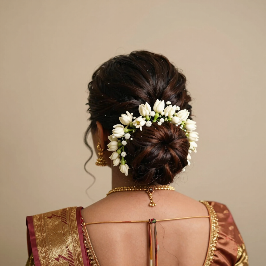 Bespoke Bridal Hair Updo & Draping