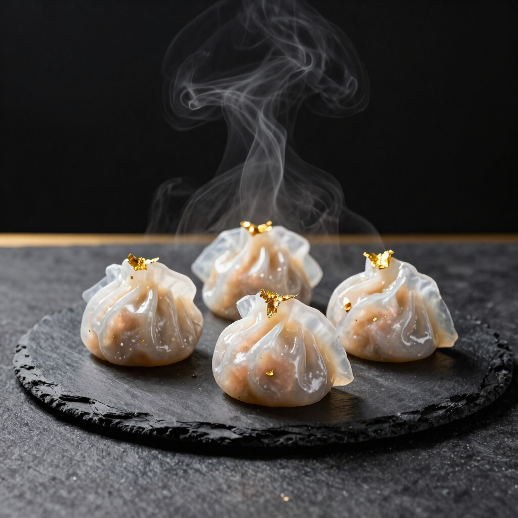 Golden Leaf Crystal Dumplings
