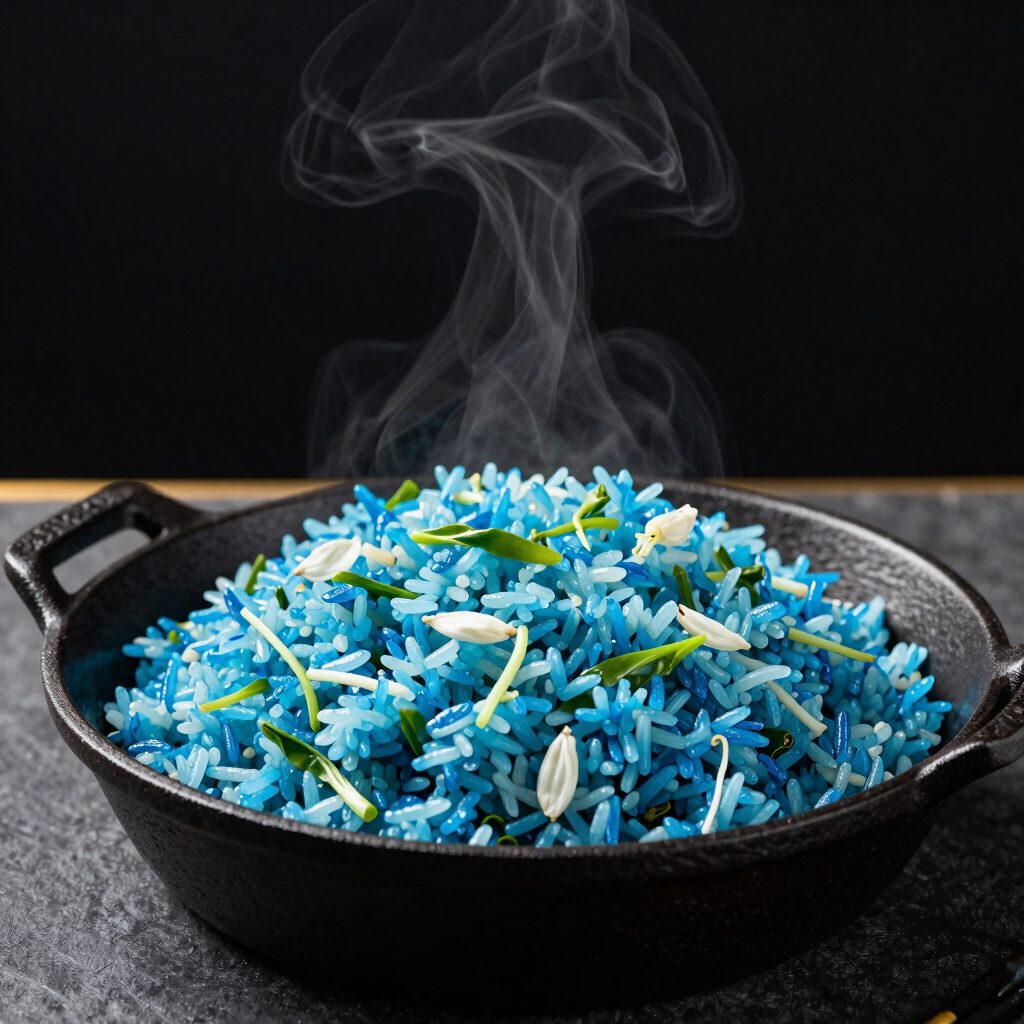Wok-Tossed Blue Jasmine Rice