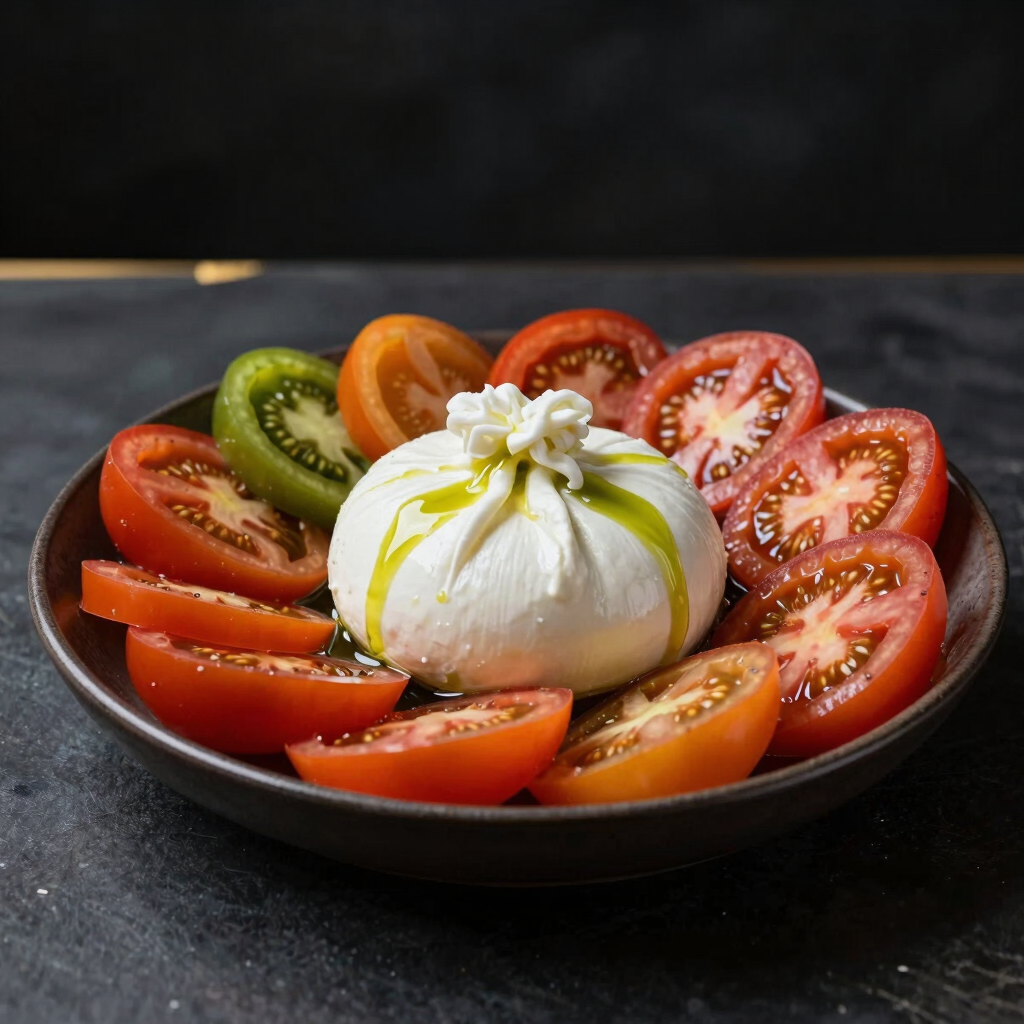 Burrata And Heirloom Tomato Pesto
