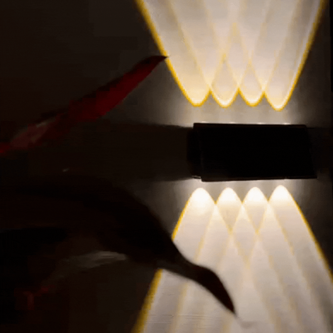 solar 8 led up and down light