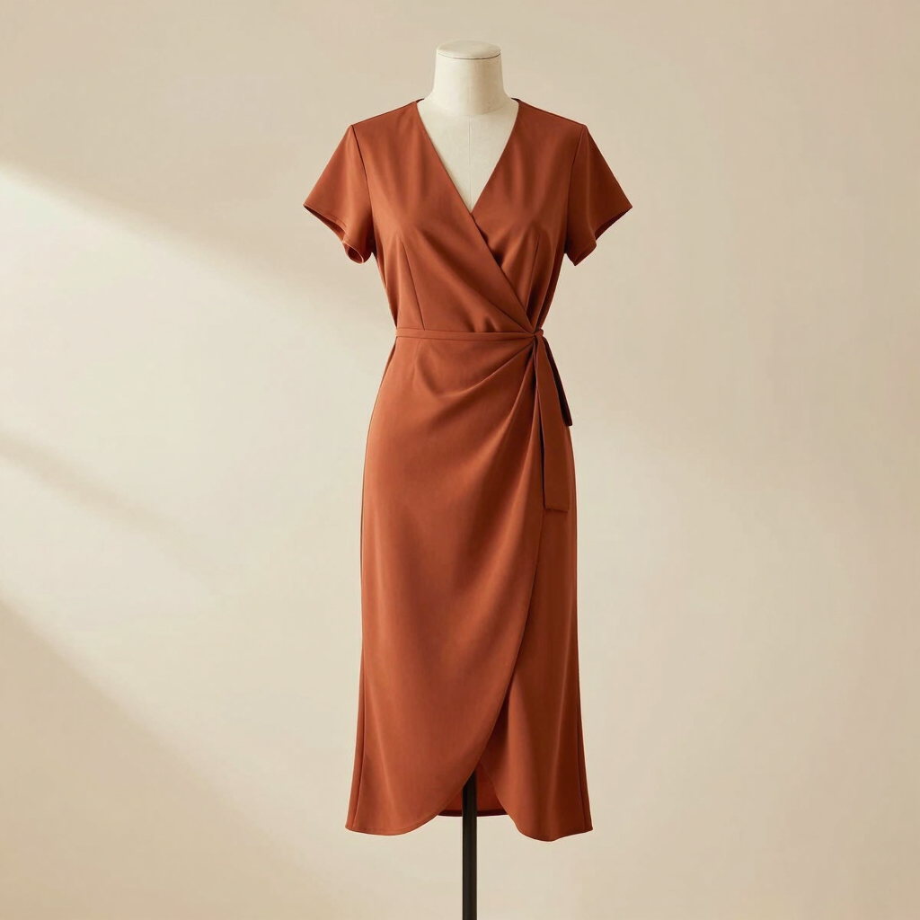 Vivienne Draped Wrap Dress