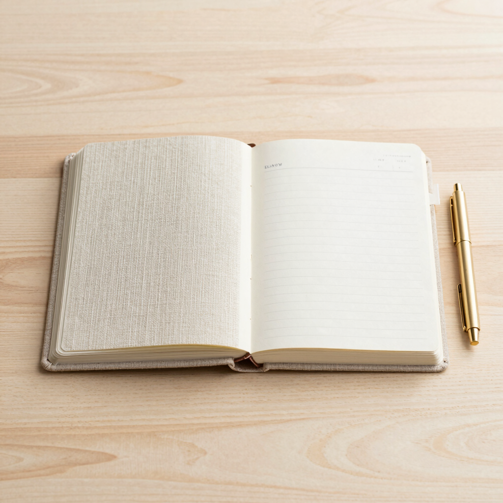 Structured Linen Hardcover Daily Planner
