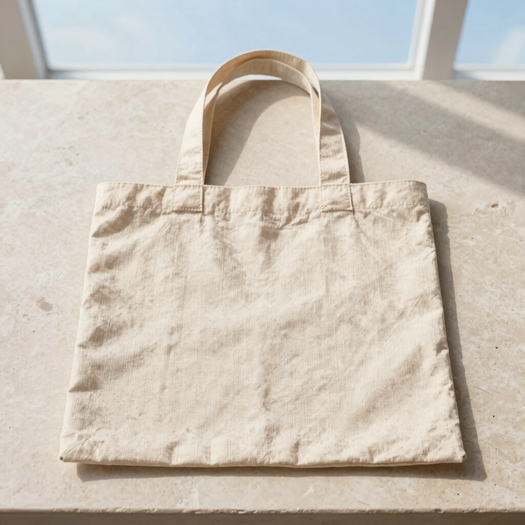 Natural Linen Daily Tote Bag