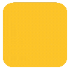 Solid mustard yellow square icon or button with slightly rounded corners, ideal for web design elements or app interfaces.