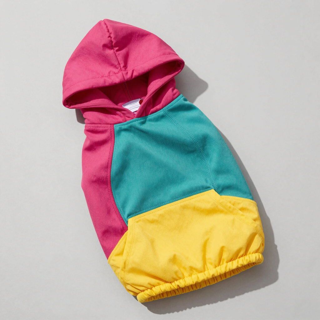 Sudadera Tricolor con Gorrito