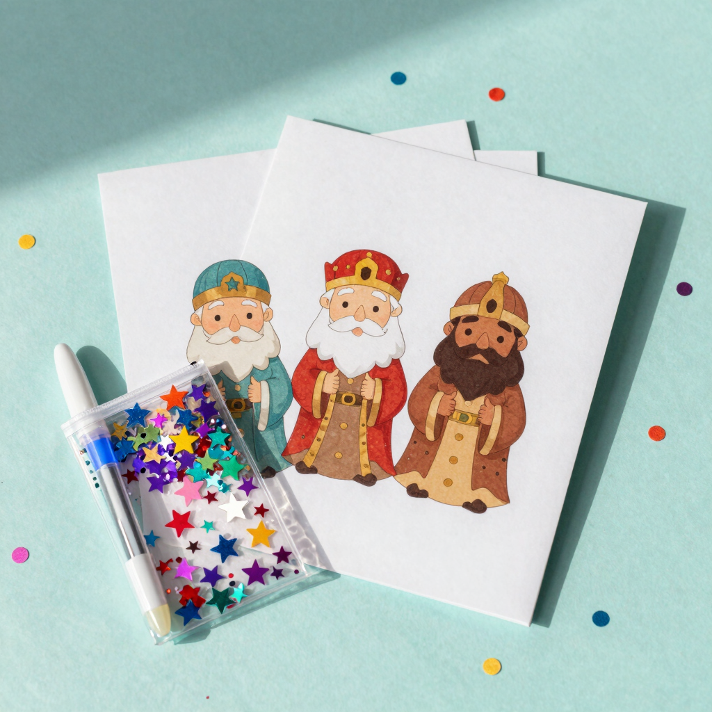 Kit de Cartas Mágicas para Reyes Magos