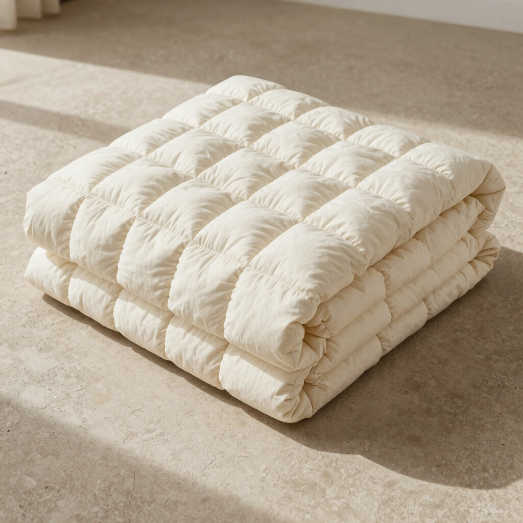 Quilted Plush Cotton Coverlet