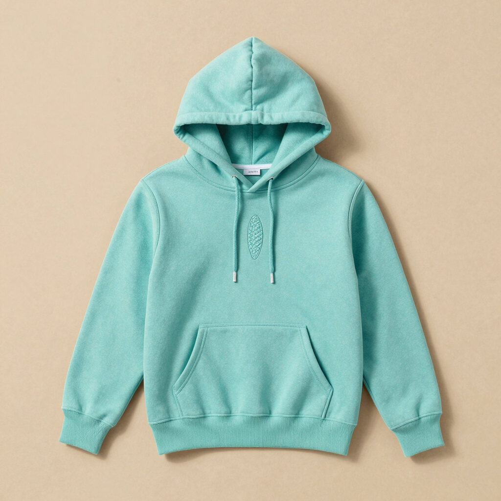 Sudadera Milpa con Gorro Turquesa