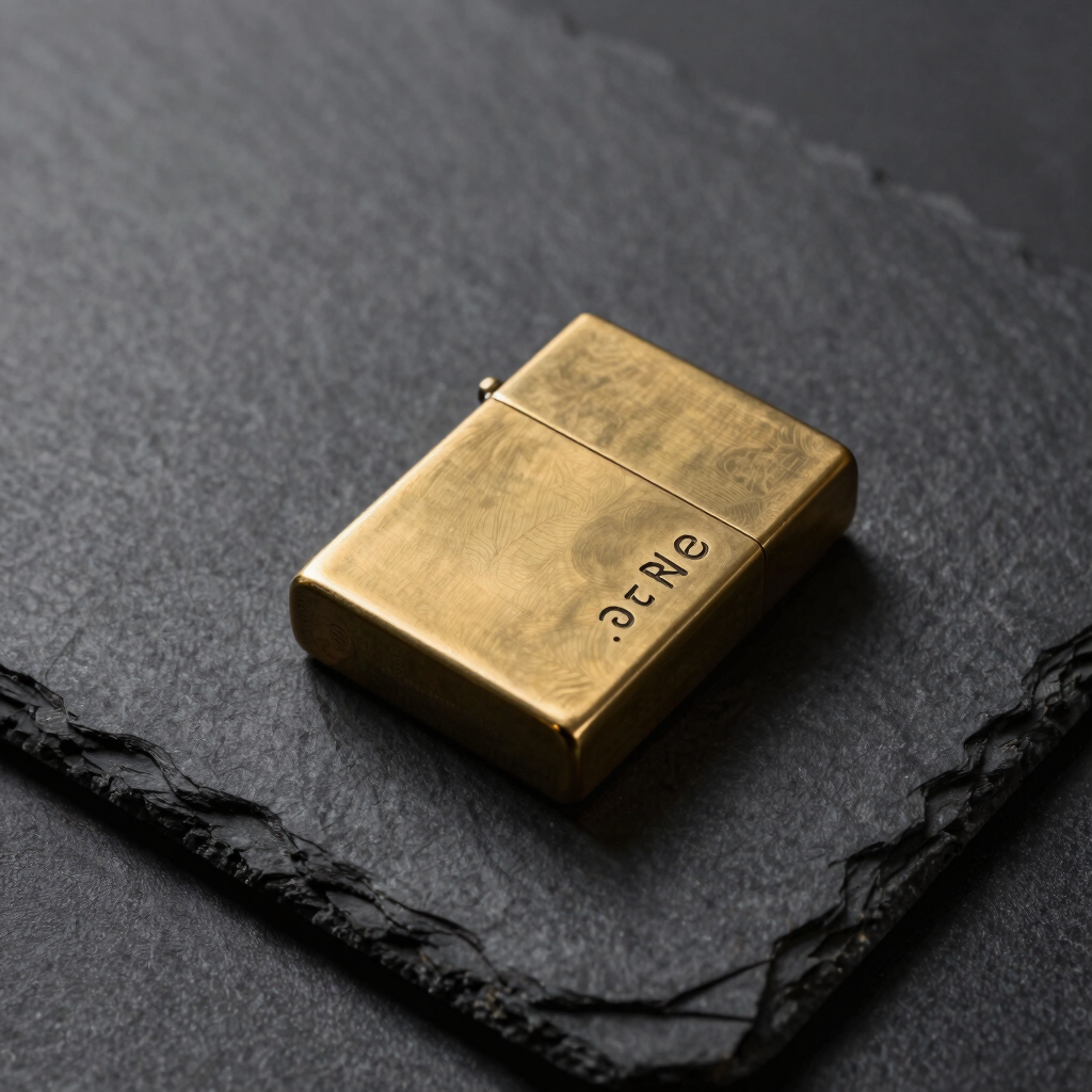 Custom Engraved Brass Trench Lighter
