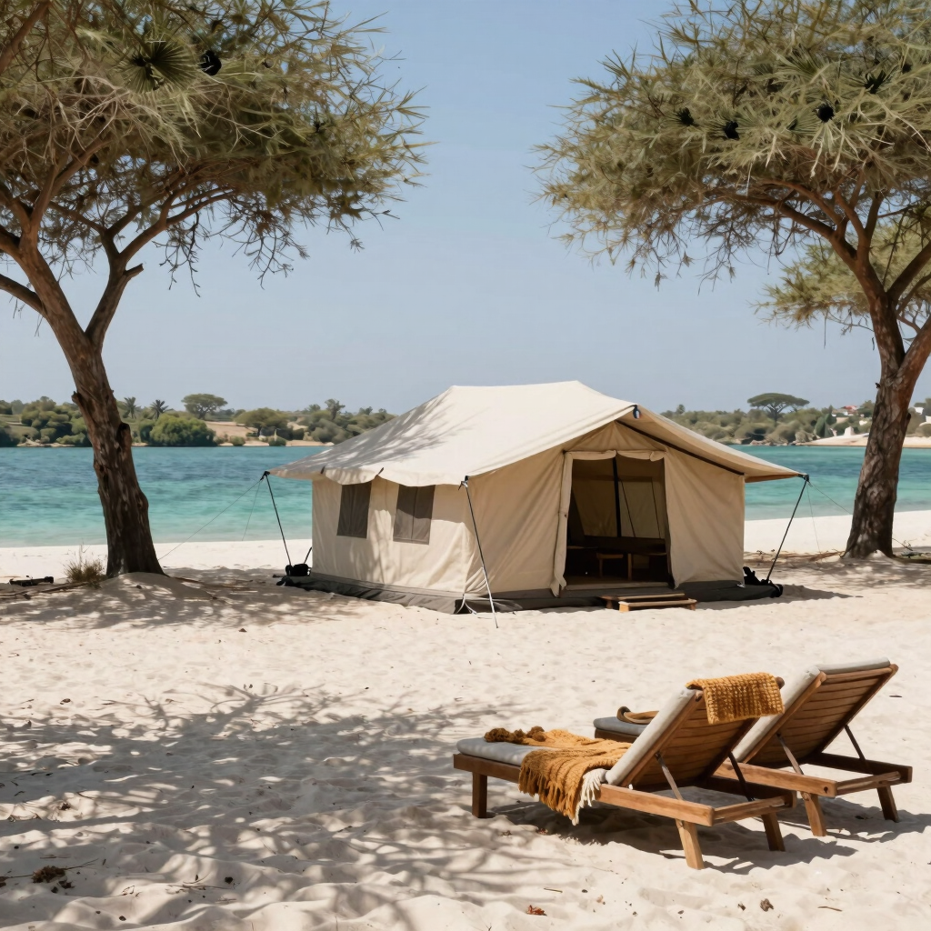 Luxury Riverside Eco-Camp Day Pass