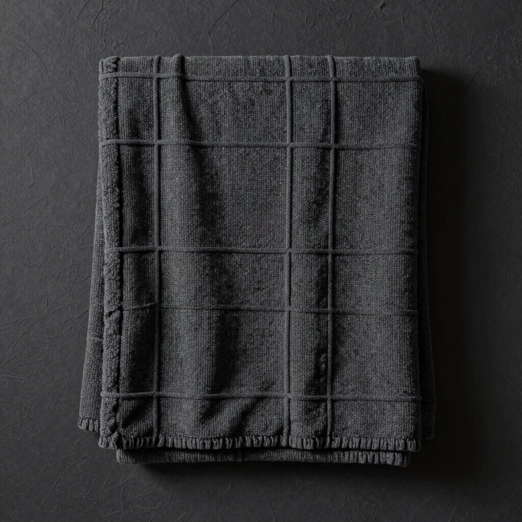 Charcoal Grid Throw Blanket