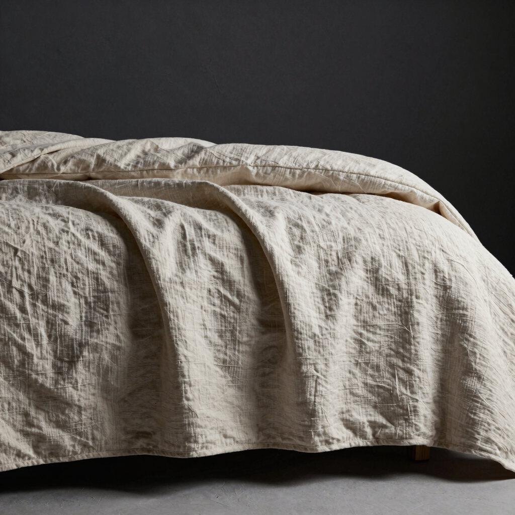 Unrefined Linen Bed Quilt