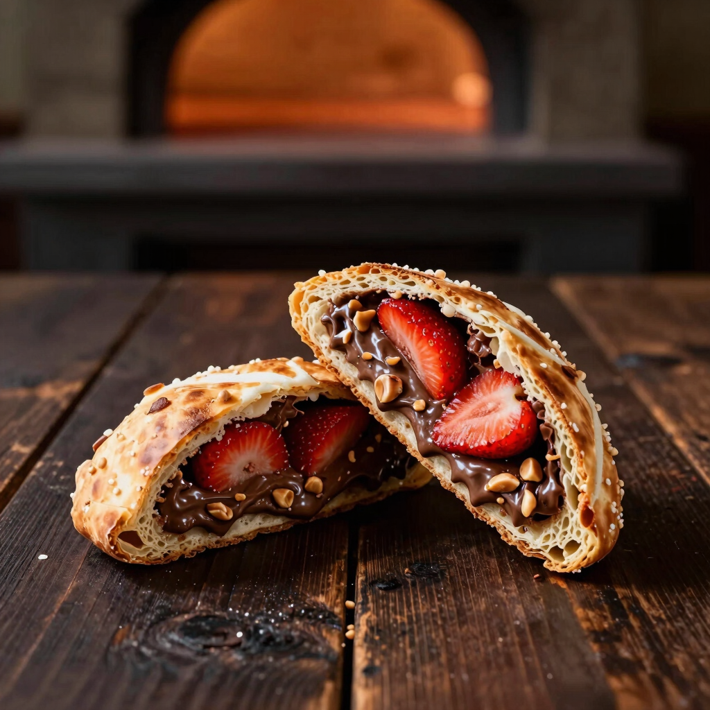 Calzone de Nutella y Fresa