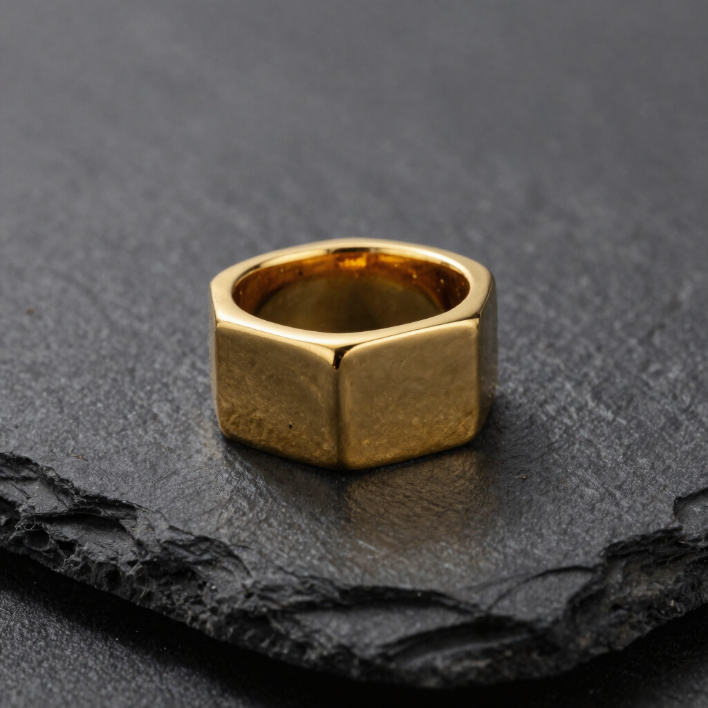The Ledger Band in 18K Gold