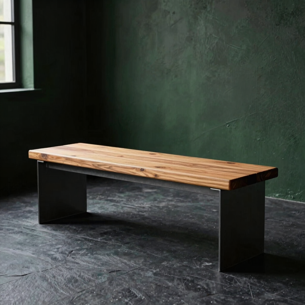Garrison Timber and Steel Bench