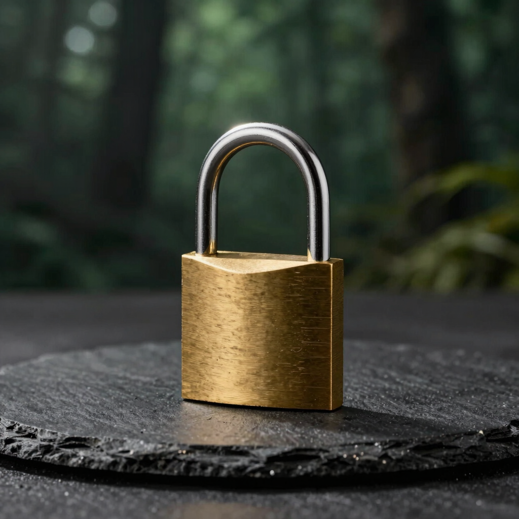 Foundry Brass and Steel Padlock