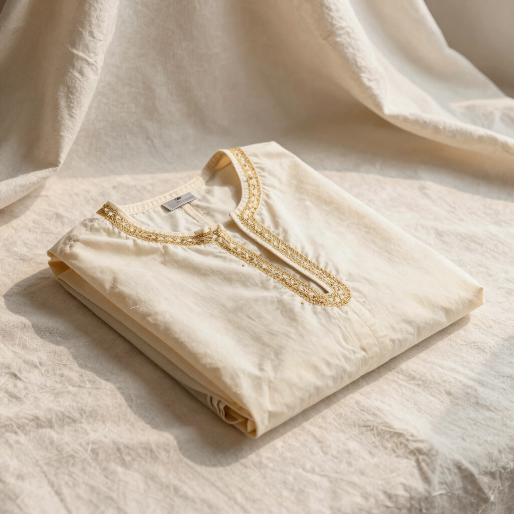 Ivory Grace Cotton Tunic