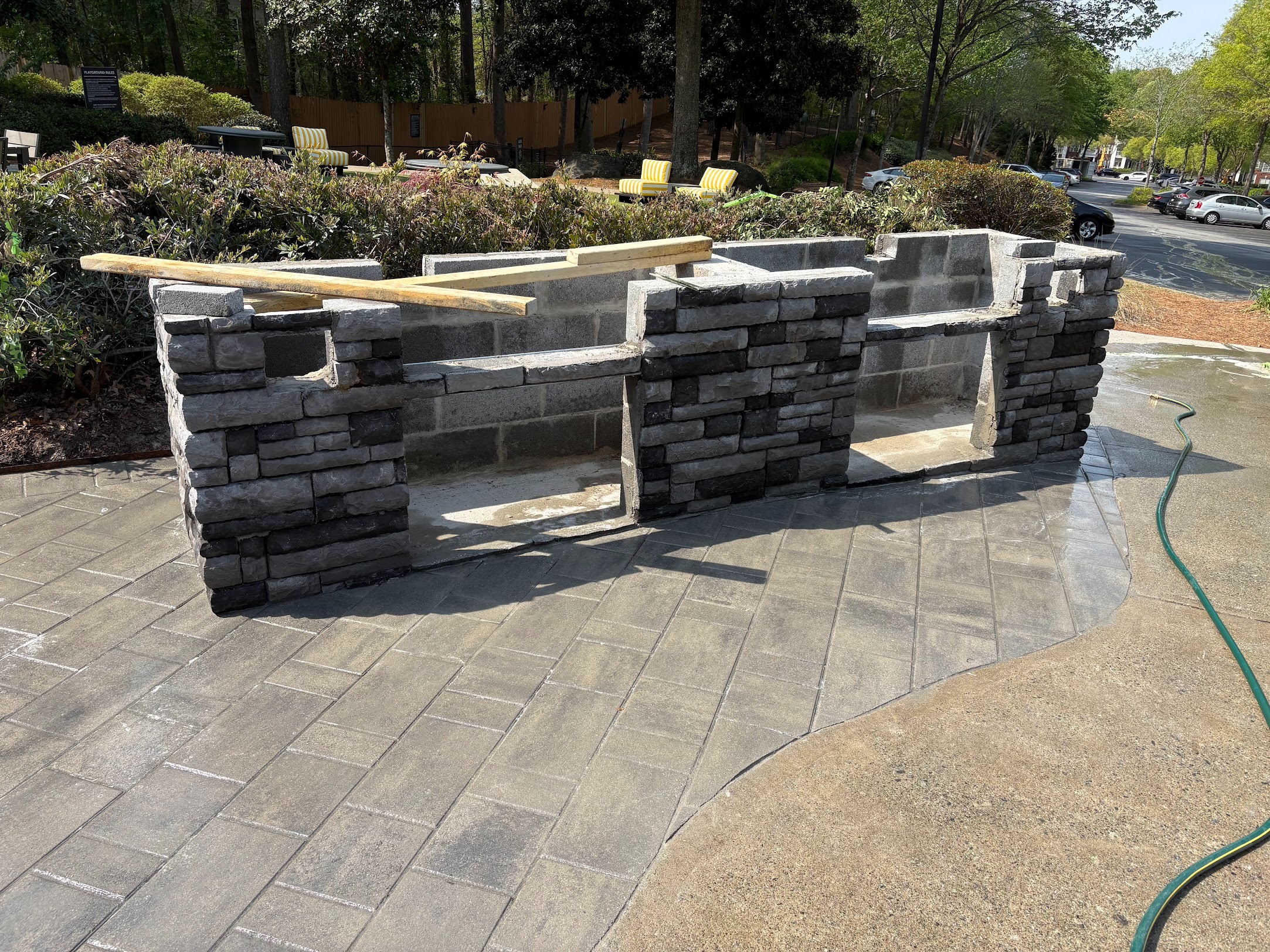 Patio and stonework build