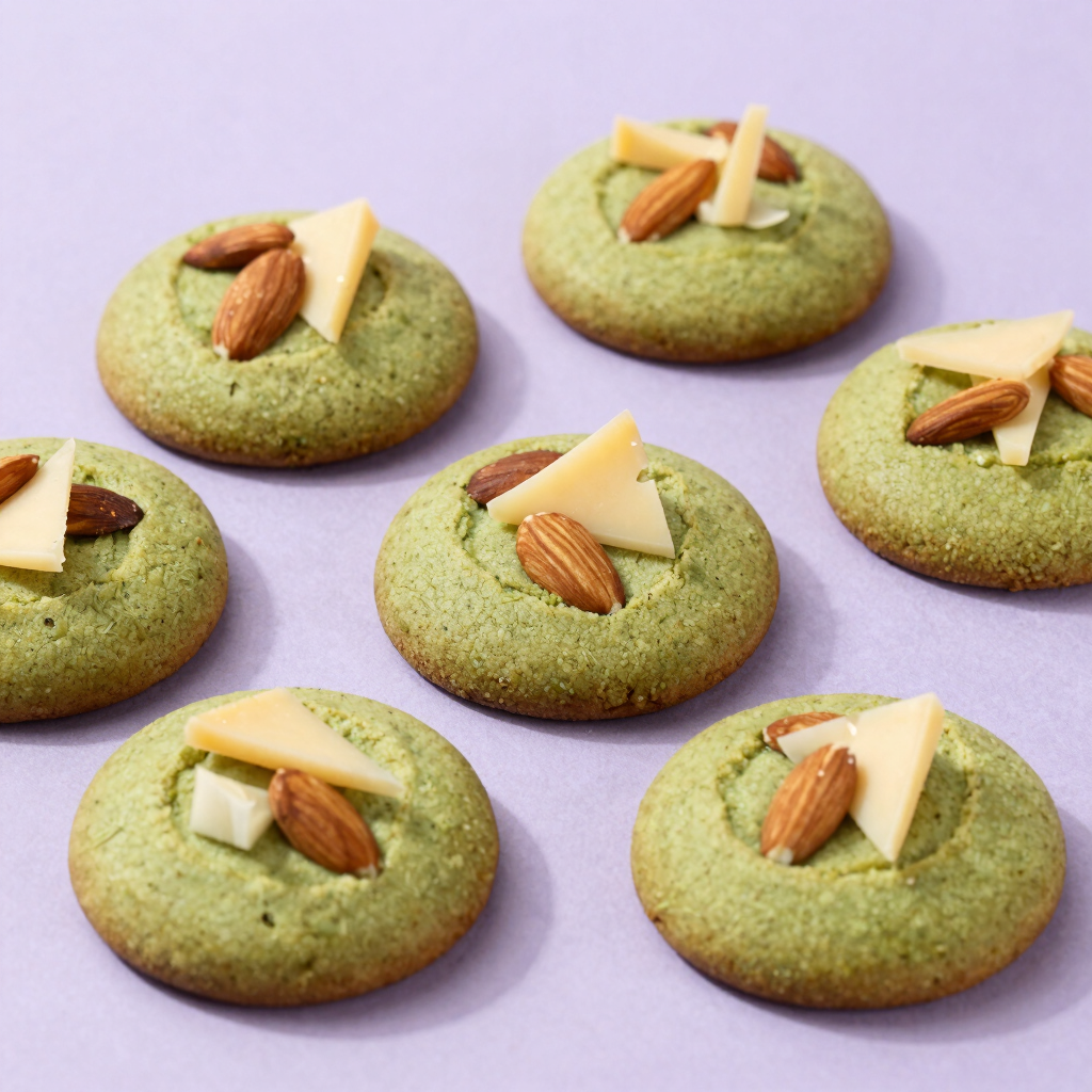 Matcha Almond Crispy Bite