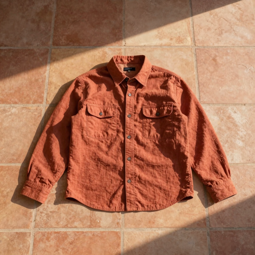 The Earth-Tone Denim Work Shirt