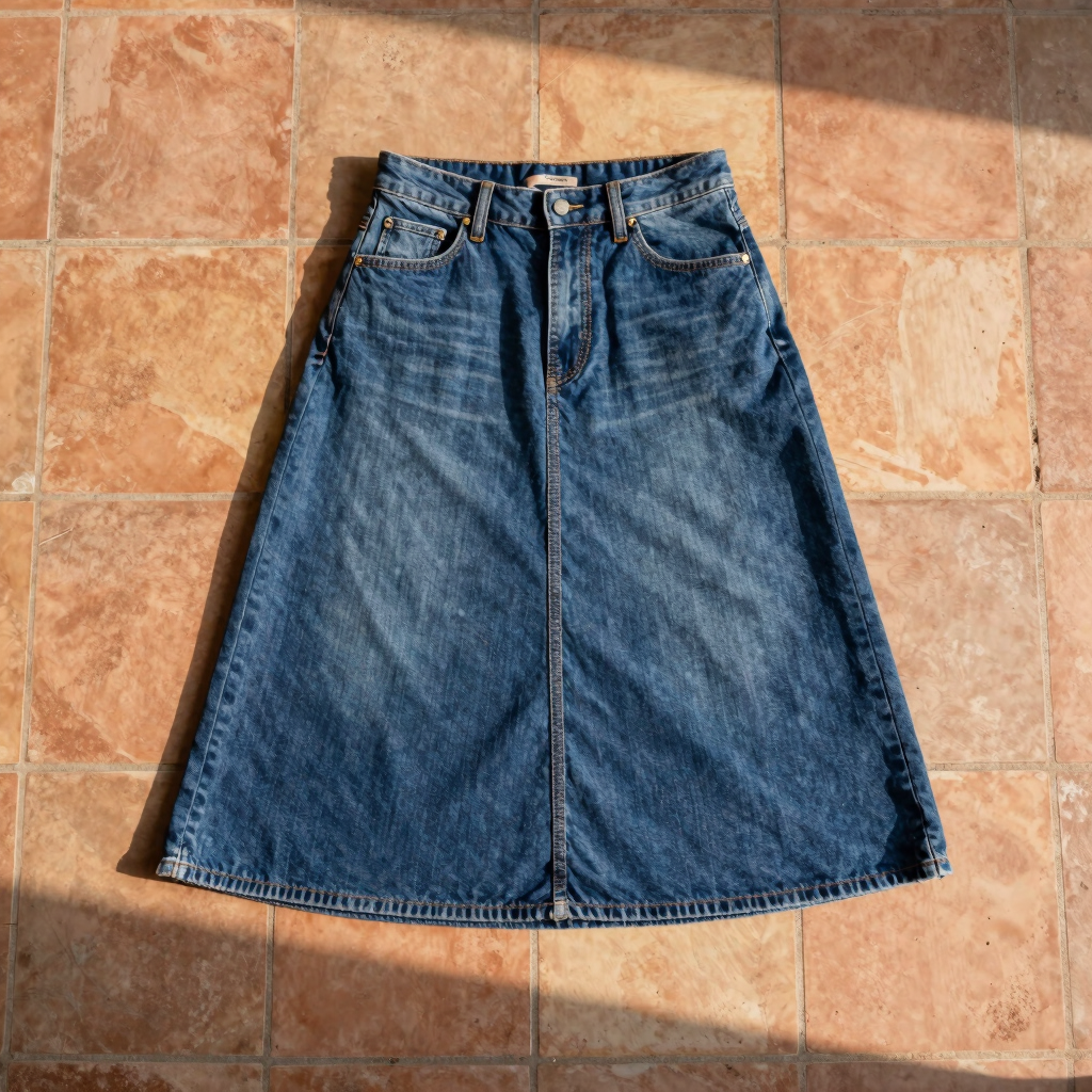 The Clay Everyday Denim Skirt
