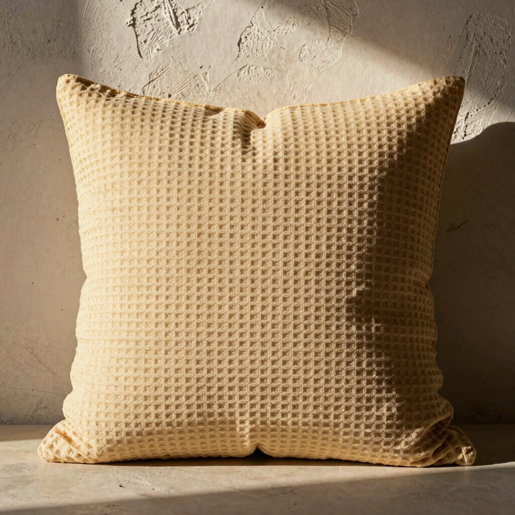 Waffle Weave Accent Cushion