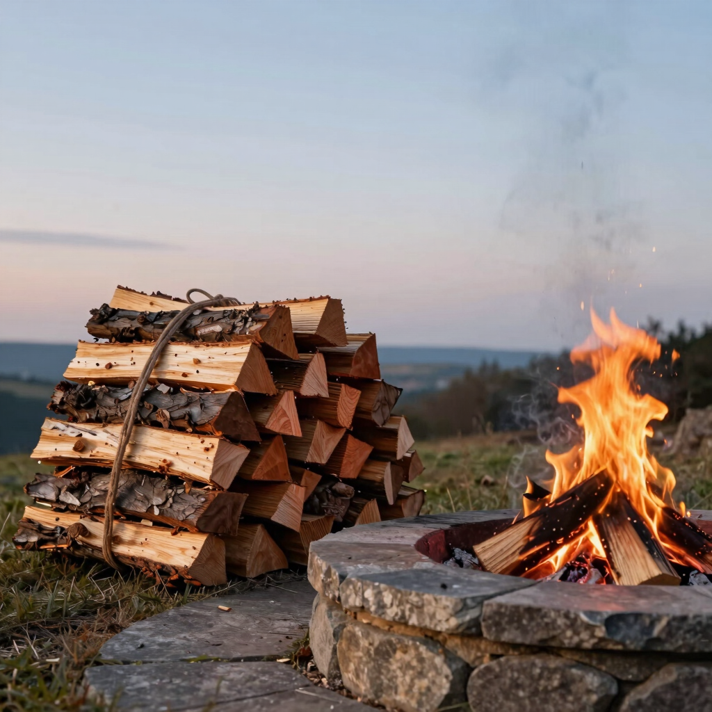 Campfire Setup & Wood Delivery