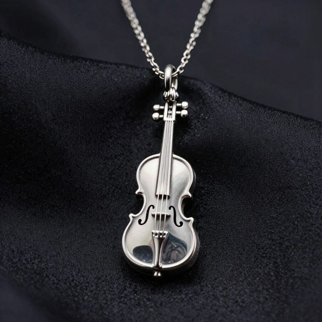 Sterling Silver Cello Charm