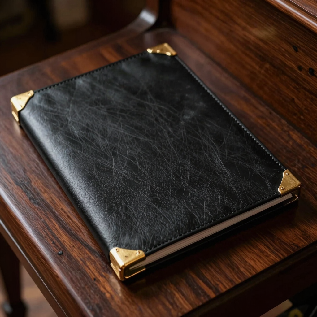Pebbled Leather Music Folder