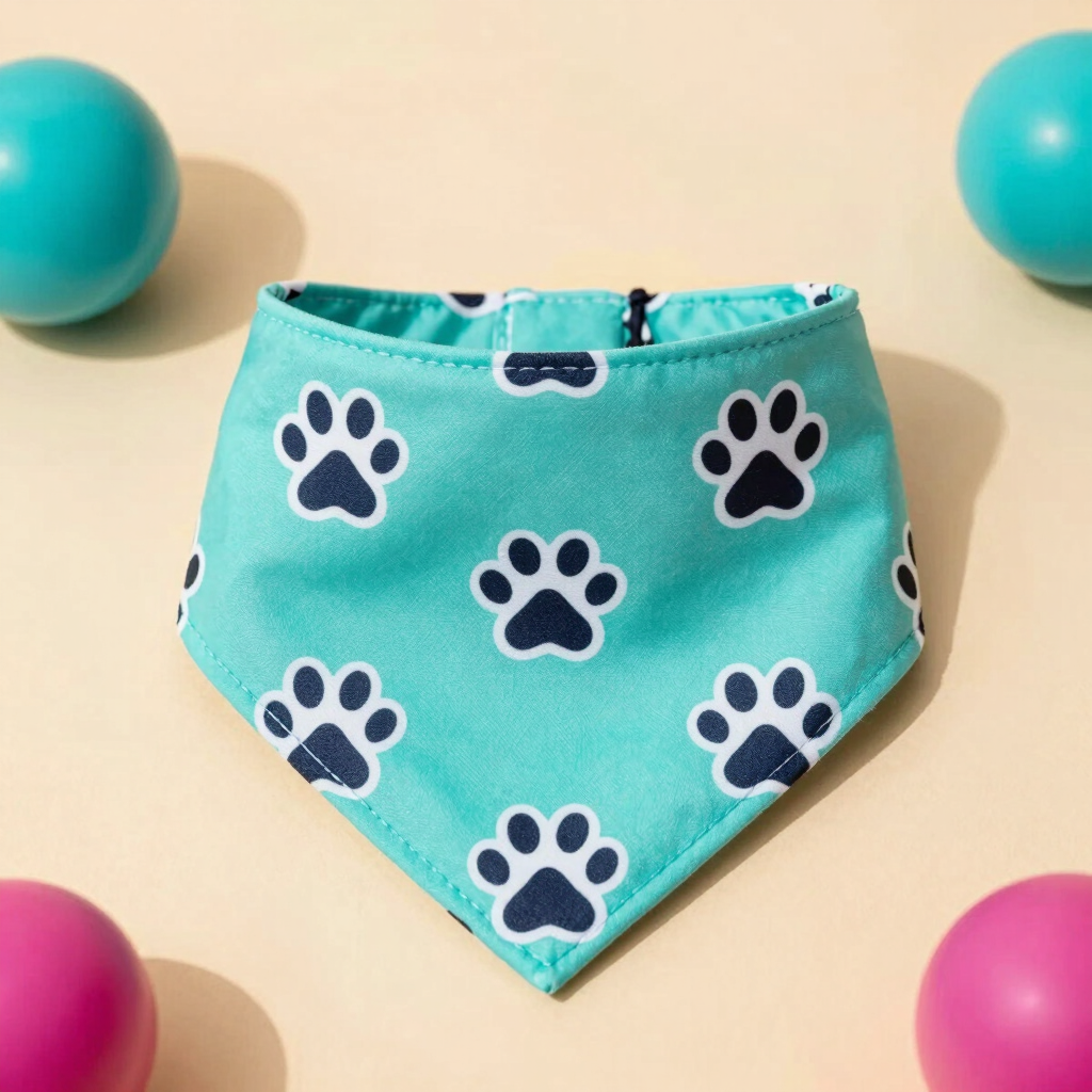 Pañoleta Reversible "Huellas Felices"