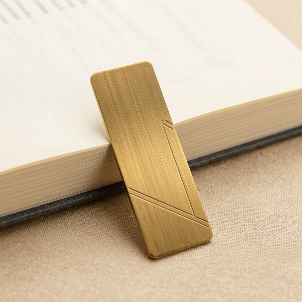 Marcador de Livros em Latão Escovado