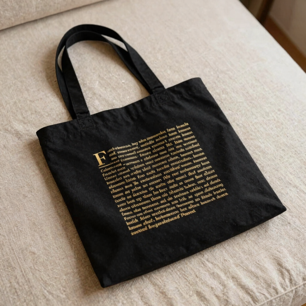 Tote Bag Literária em Algodão Orgânico