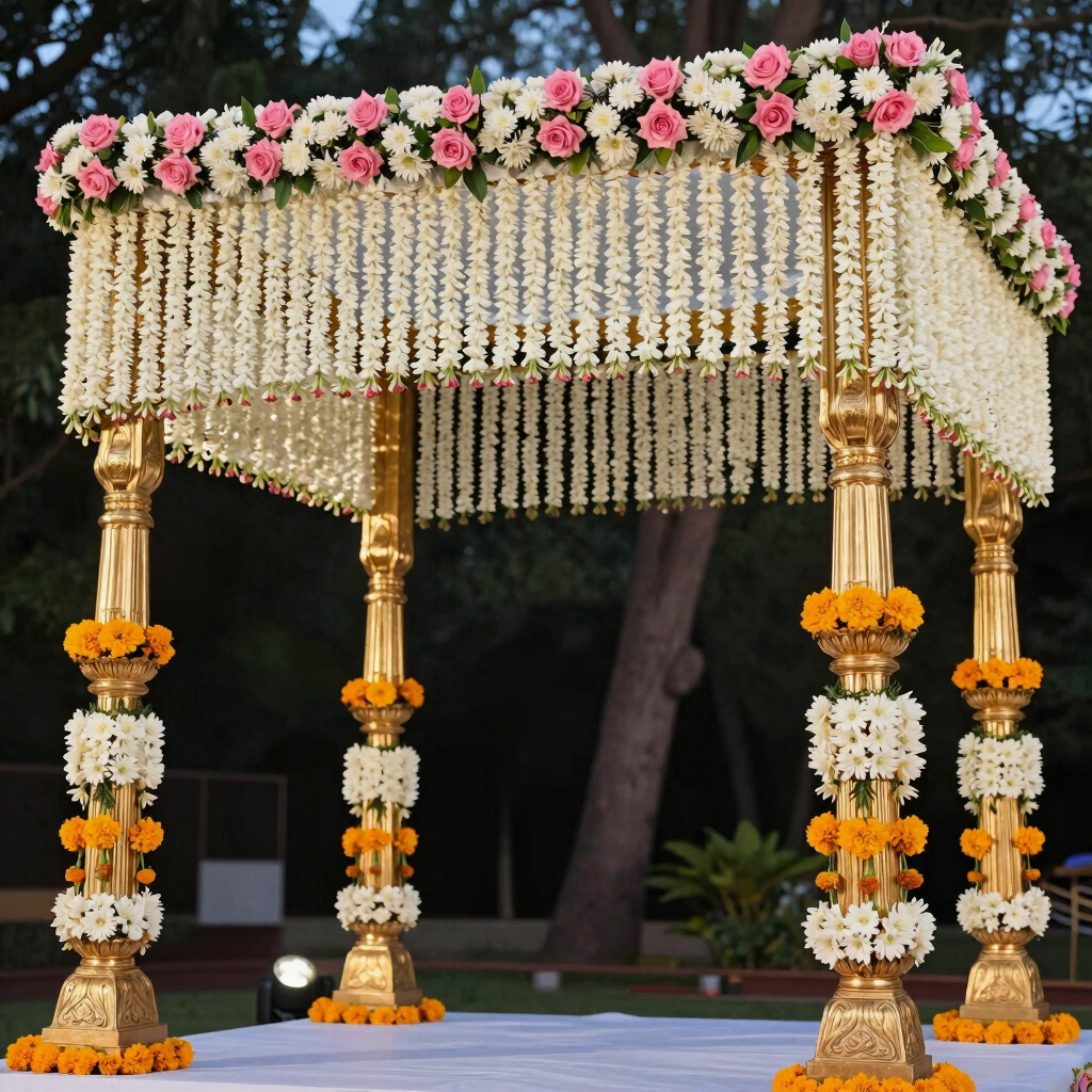 Mandap & Stage Flower Styling