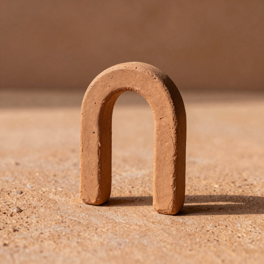 Raw Clay Arch Jewelry Stand
