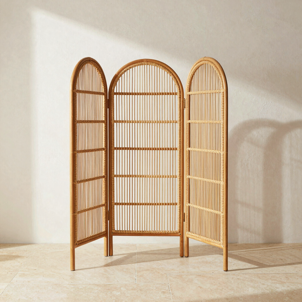 Solstice Arch Rattan Divider