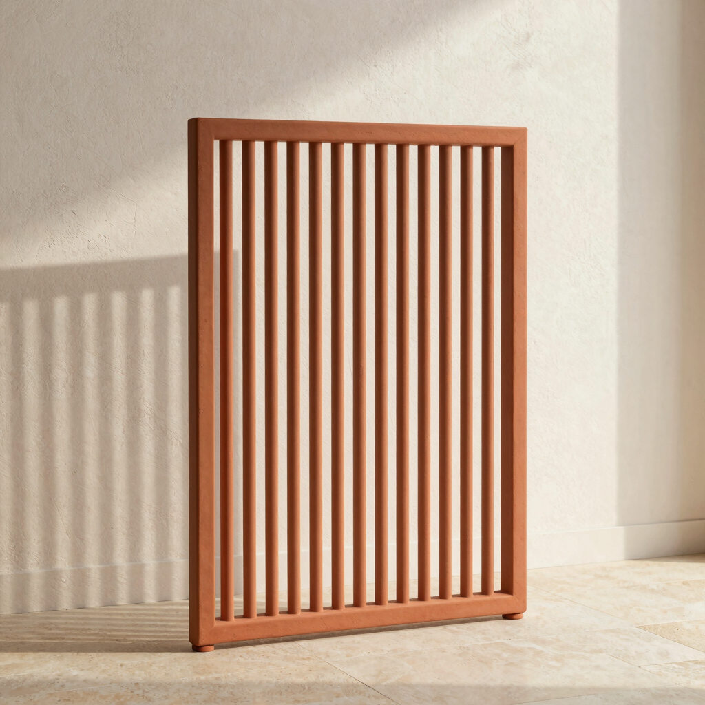 Terracotta Slatted Balcony Screen