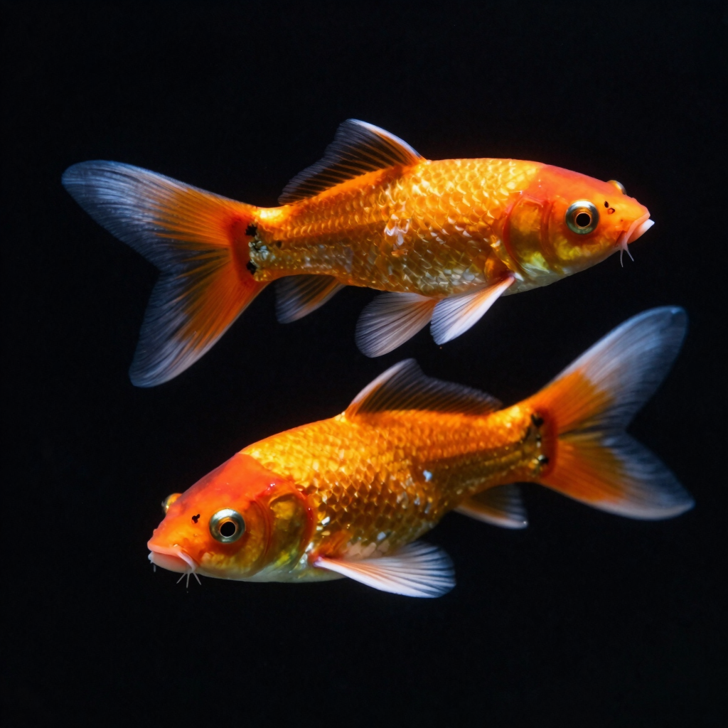 Koi Tuxedo Guppy Pair