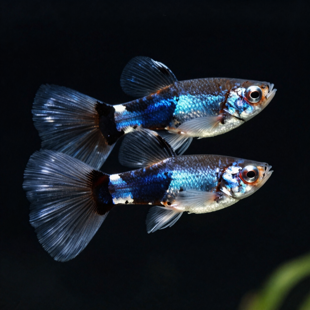 Panda Guppy Show Pair
