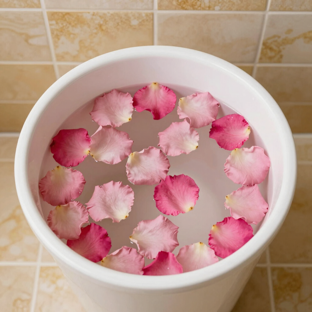 Deluxe Rose Petal Pedicure