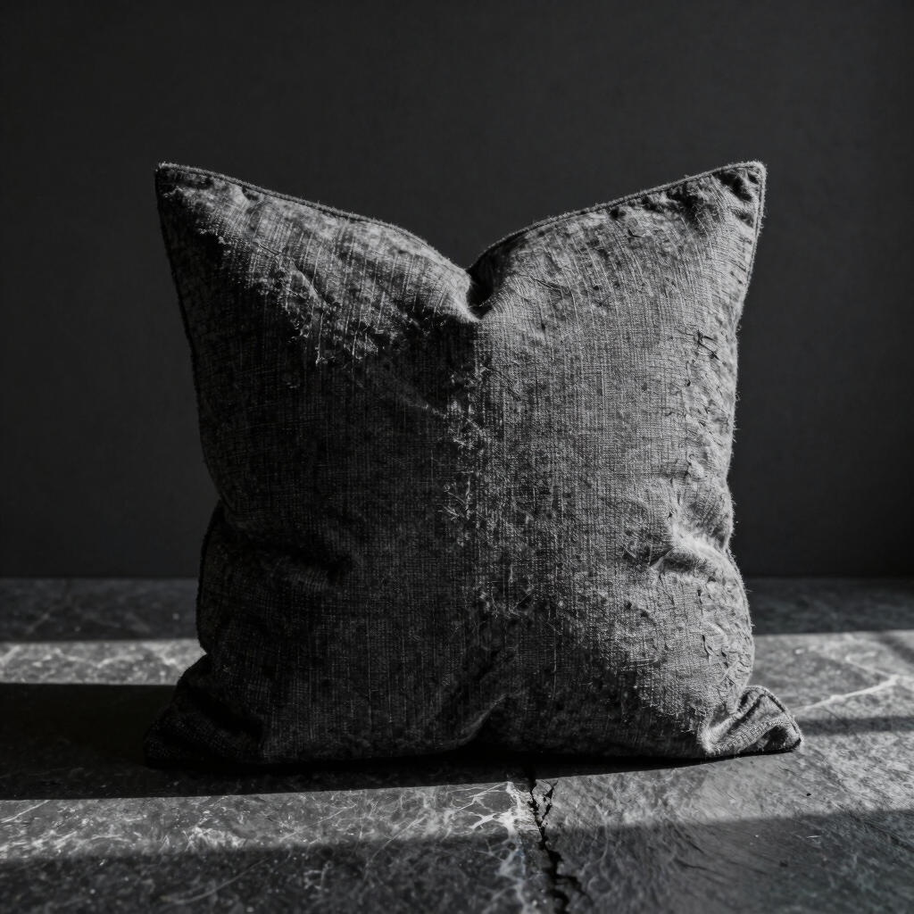 Charcoal Boucle Accent Pillow