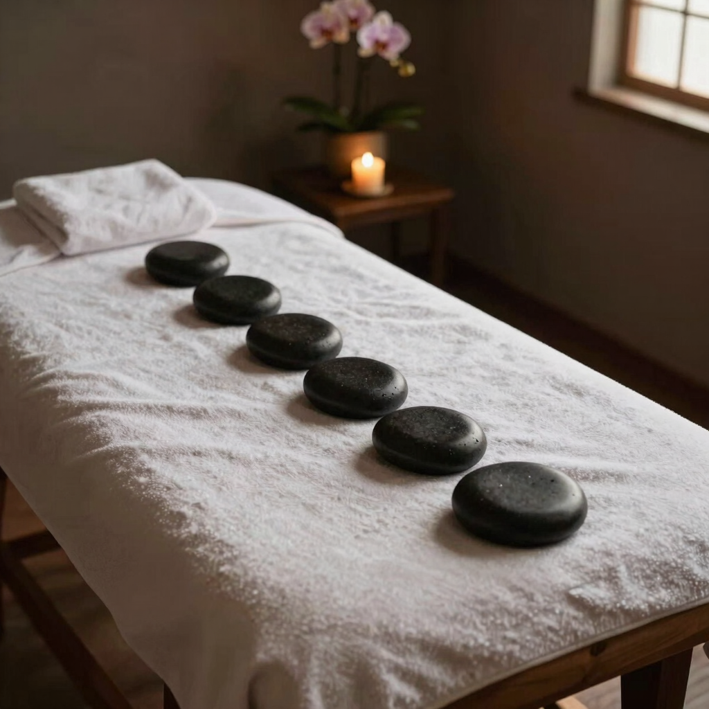 Masaje Corporal Relajante con Piedras Calientes