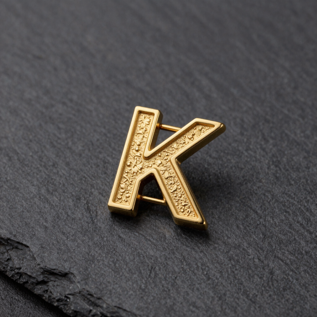 Pin Premium JB Letra Dourada