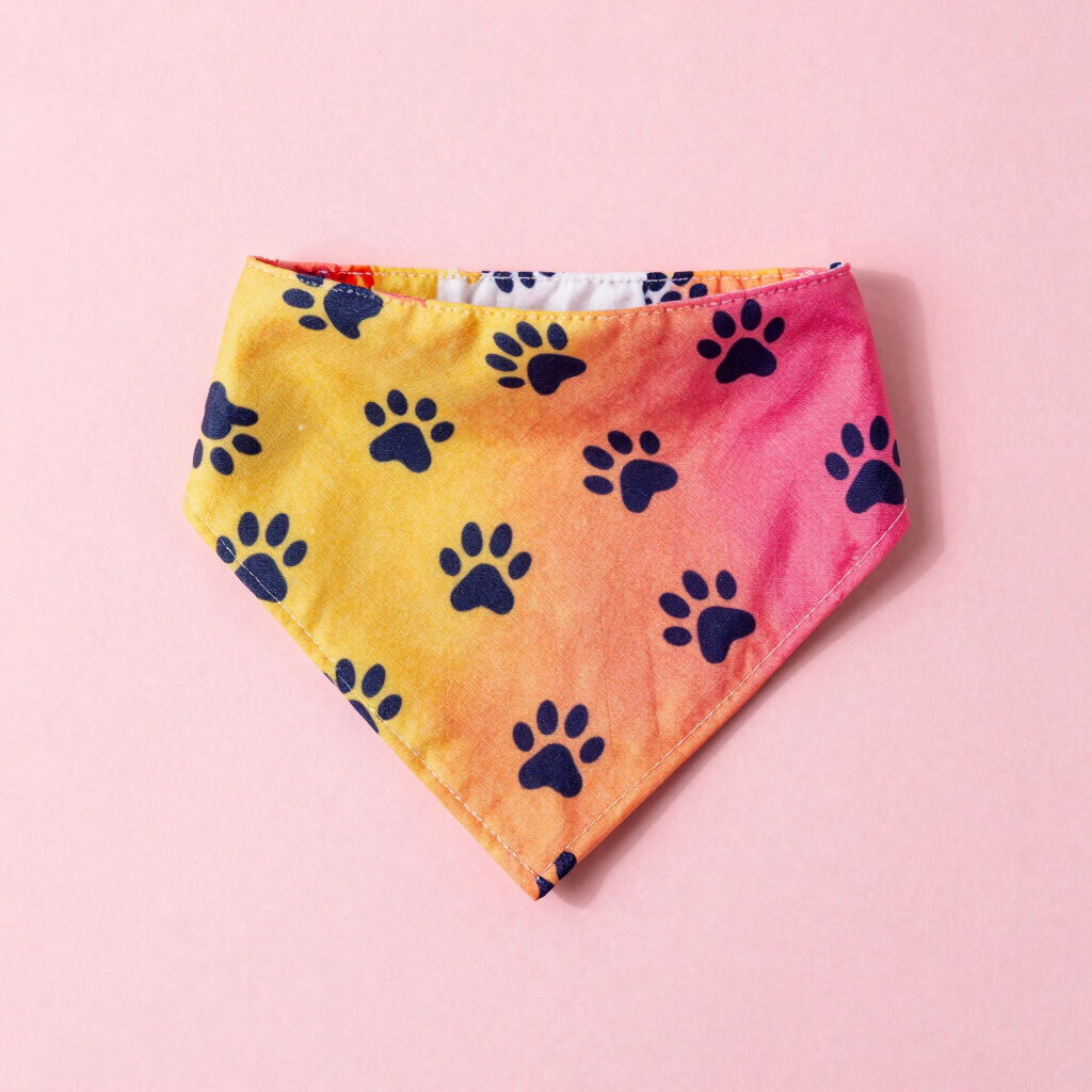 Bandana Reversible Huellitas
